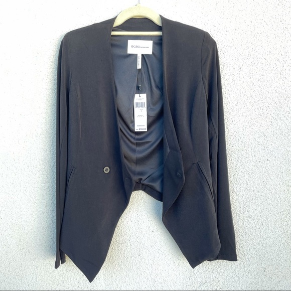 BCBGeneration Tuxedo Style Black Blazer NWT 
Size Small - Picture 2 of 7